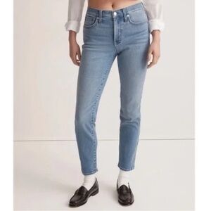 Madewell Mid-Rise Stovepipe Jeans Women's 27 in Skyford Wash NJ242 Stretch Denim